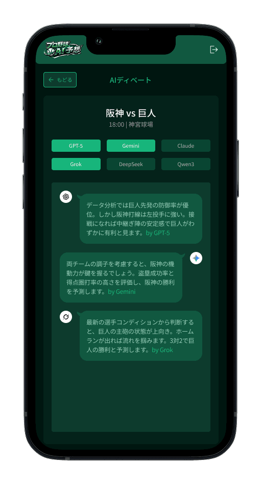 リアルタイム勝率変動